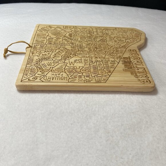 Baltimore City Cutting Serving Charcuterie Board Totally Bamboo 12” Decor - Picture 7 of 10